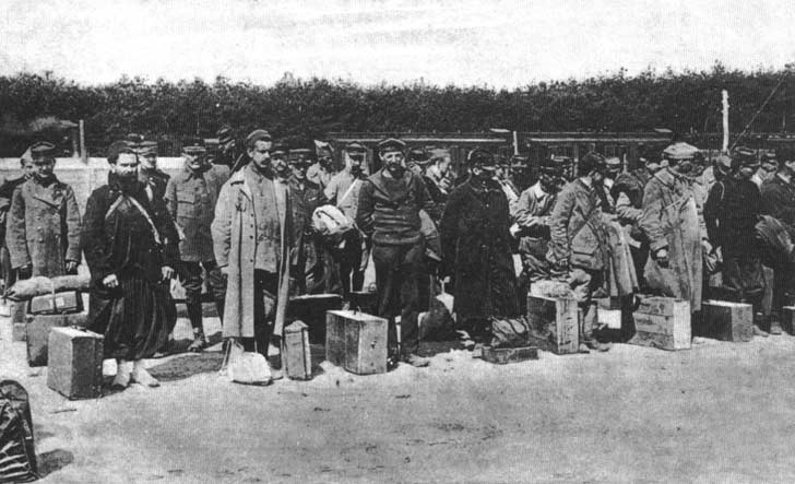 Gefangenentransport 1916