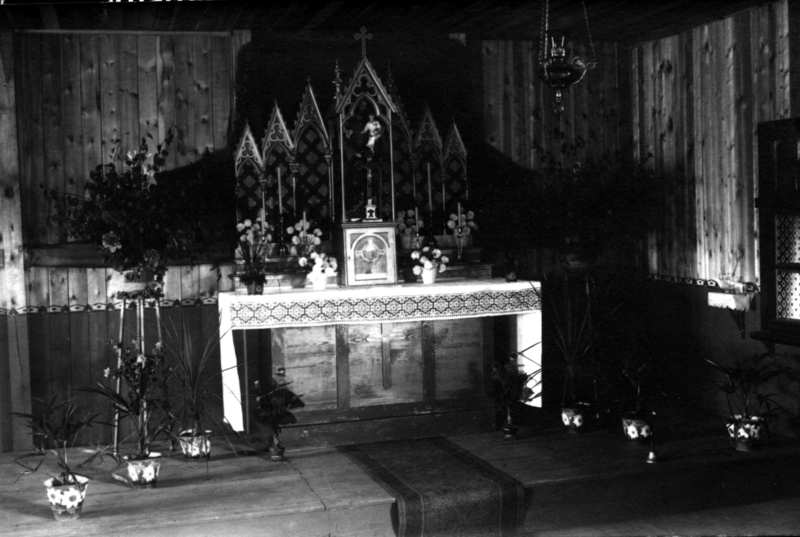 Ansicht der Barackenkirche um 1916